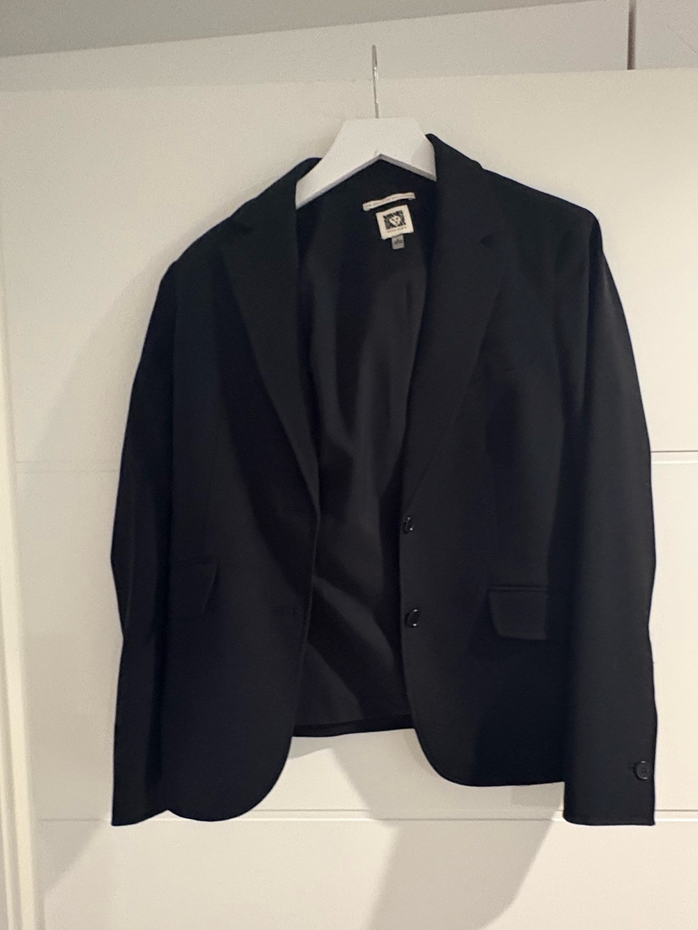 Anne Klein Black Women's Blazer - Classic Two-Button Suit Jacket